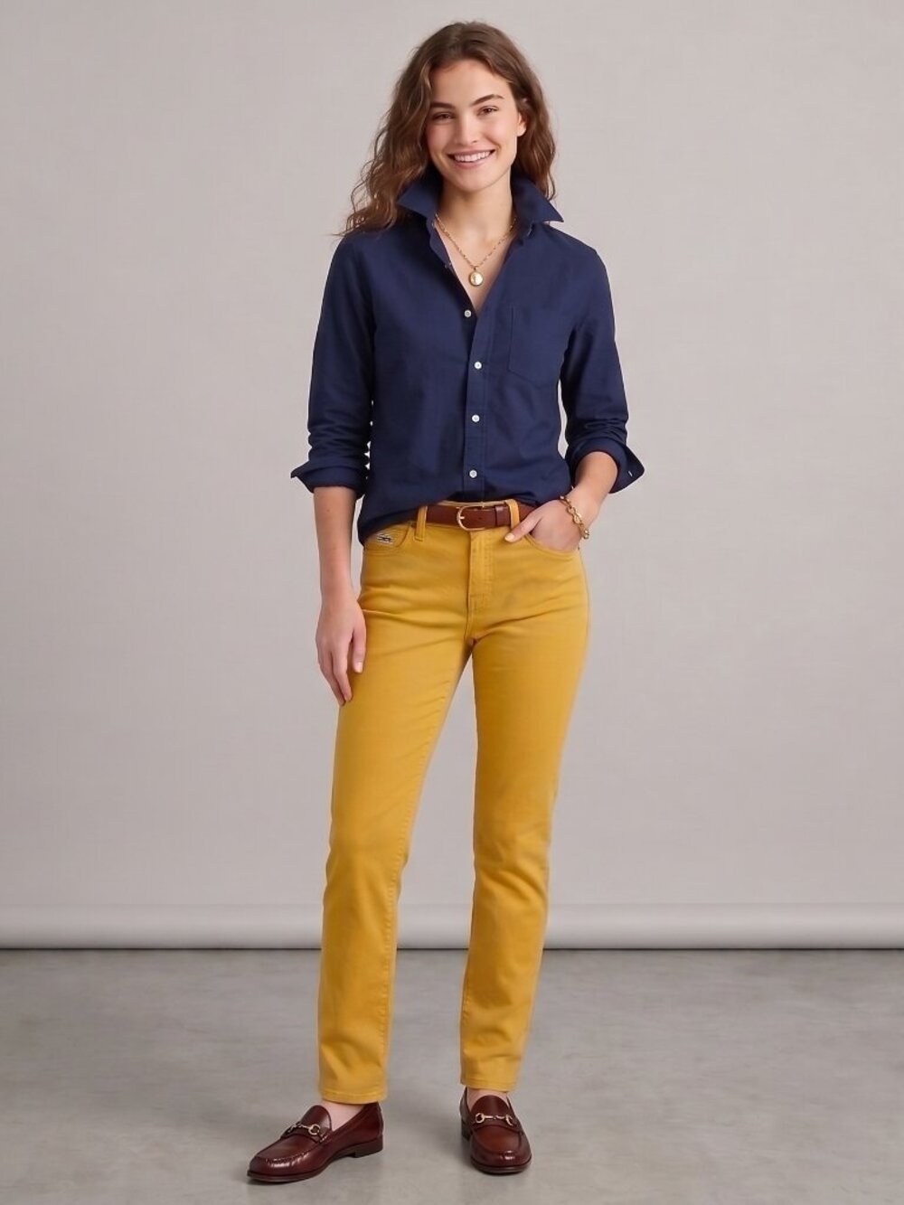 J. Crew Toothpick Ankle Jeans Size 27 Waist Mustard Yellow Stretch Denim Pants